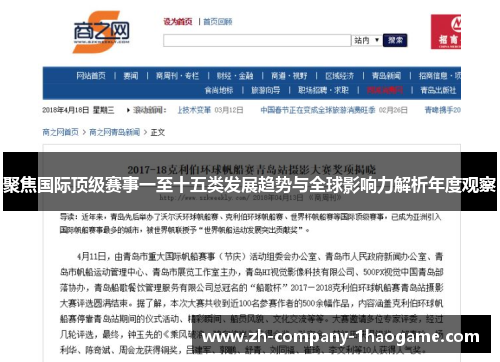 聚焦国际顶级赛事一至十五类发展趋势与全球影响力解析年度观察